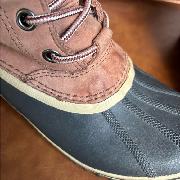 Sorel Slimpack II Lace Leather Winter waterproof duck boots Preppy Size 10 - Picture 9 of 9